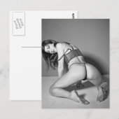 Carte Postale Steaming Hot Beautiful Babe Lingerie Modèle photo (Devant / Derrière)