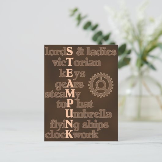 Carte postale Steampunk (Debout devant)