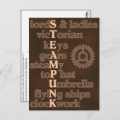 Carte postale Steampunk (Devant / Derrière)
