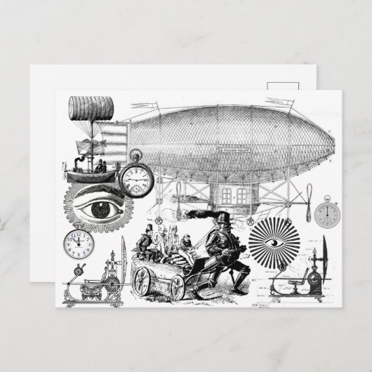 Carte Postale Steampunk (Devant / Derrière)