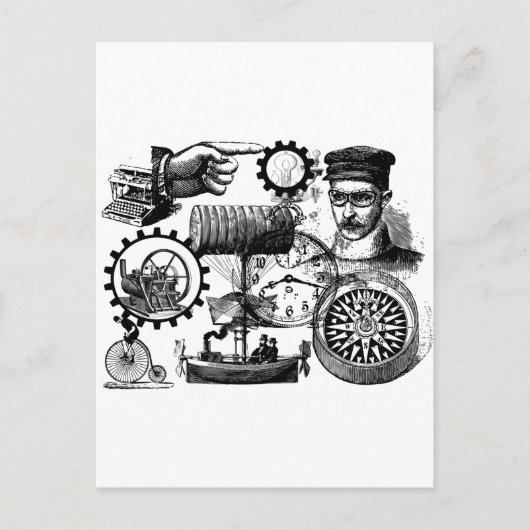 Carte Postale steampunk (Devant)