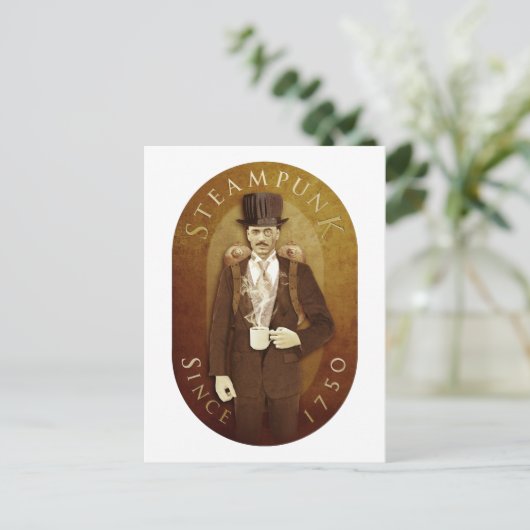 CARTE POSTALE STEAMPUNK (Debout devant)