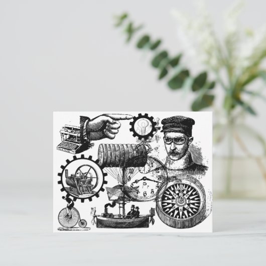 Carte Postale steampunk (Debout devant)
