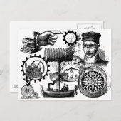 Carte Postale steampunk (Devant / Derrière)
