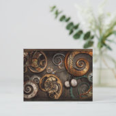 Carte Postale Steampunk - Abstrait - Le temps est compliqué (Debout devant)