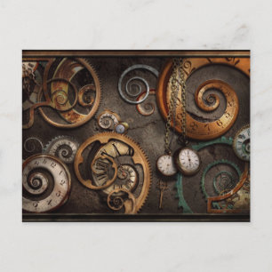 Carte Postale Steampunk - Abstrait - Le temps est compliqué