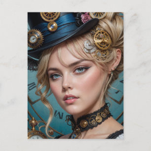 Carte Postale Steampunk Alice