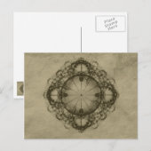 Carte Postale Steampunk Art de design victorien (Devant / Derrière)