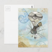 Carte Postale steampunk balloon (Devant / Derrière)
