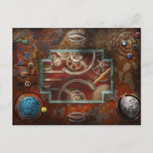 Carte Postale Steampunk - Boîte de Pandore (Devant)