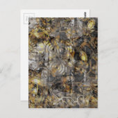 Carte Postale Steampunk Clock (Devant / Derrière)