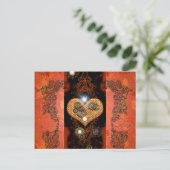Carte Postale Steampunk, coeur merveilleux (Debout devant)