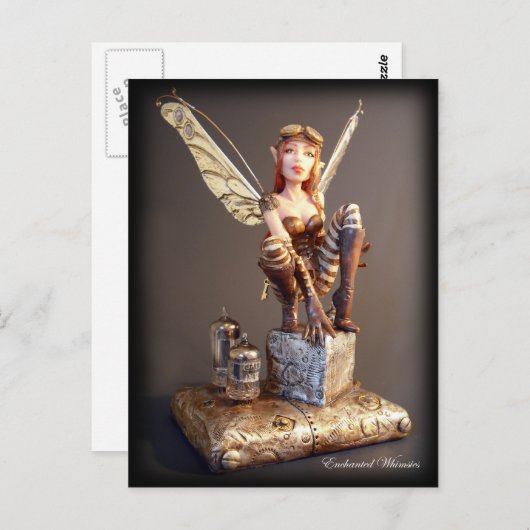 Carte postale "Steampunk Fairy" (Devant / Derrière)