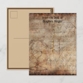 Carte Postale Steampunk Globe Travel Journal Papier (Devant / Derrière)