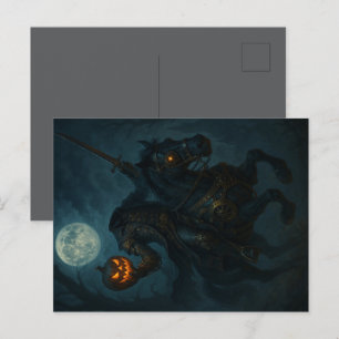 Carte Postale Steampunk Gothique Horreur Horseman sans tête