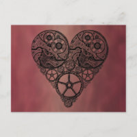 Steampunk Horloge OEuvres et Coeur d'engrenage