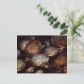 Carte Postale Steampunk - Horloge - Temps porté (Debout devant)