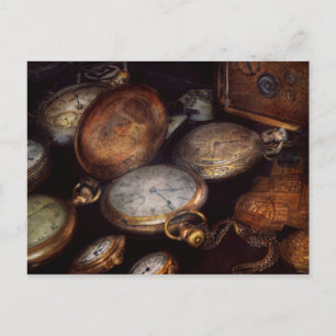 Carte Postale Steampunk - Horloge - Temps porté