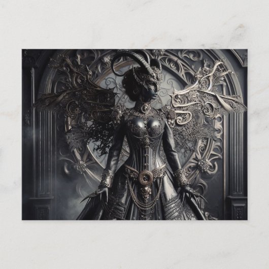 Carte Postale Steampunk Imaginaire Darkness Demon Mode (Devant)