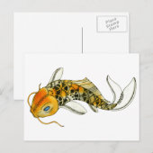 Carte Postale Steampunk Koi (Devant / Derrière)