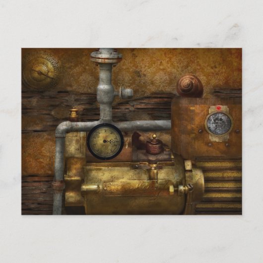 Carte Postale Steampunk - L'appareil (Devant)