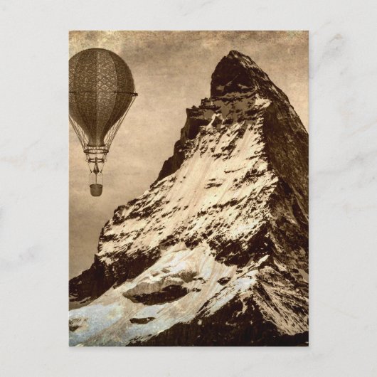 Carte Postale Steampunk Matterhorn Scène (Devant)