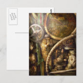 Carte Postale Steampunk - Naval - Regardez la profondeur (Devant / Derrière)