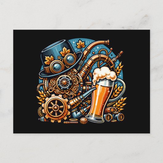 Carte Postale Steampunk Oktoberfest (Devant)