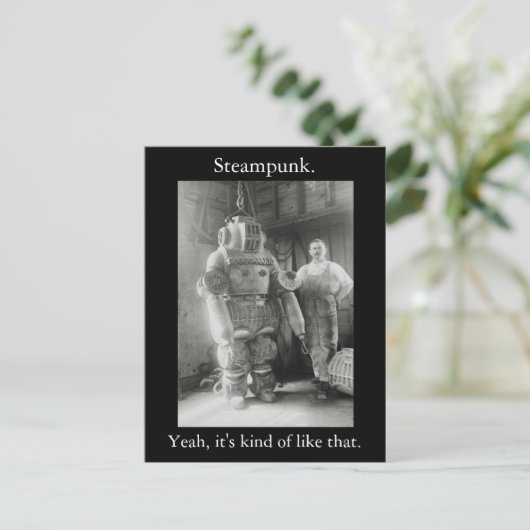 Carte Postale Steampunk. Oui, c'est un peu comme ça. v2 (Debout devant)