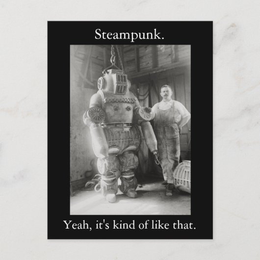 Carte Postale Steampunk. Oui, c'est un peu comme ça. v2 (Devant)