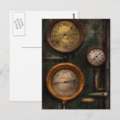 Carte Postale Steampunk - Plumbing - Gaging success (Devant / Derrière)