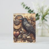 Carte Postale Steampunk Raven (Debout devant)