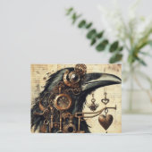 Carte Postale Steampunk Raven (Debout devant)