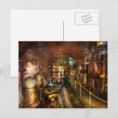 Carte Postale Steampunk - Réflexions (Devant / Derrière)