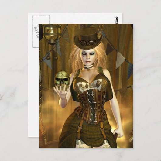 Carte Postale Steampunk Series JADE iPod (Devant / Derrière)