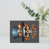 Carte postale Steampunk Skeleton (Debout devant)