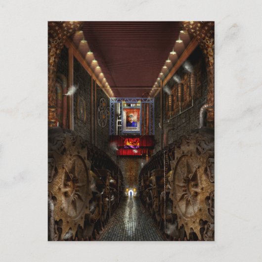 Carte Postale Steampunk - Société dystopique (Devant)