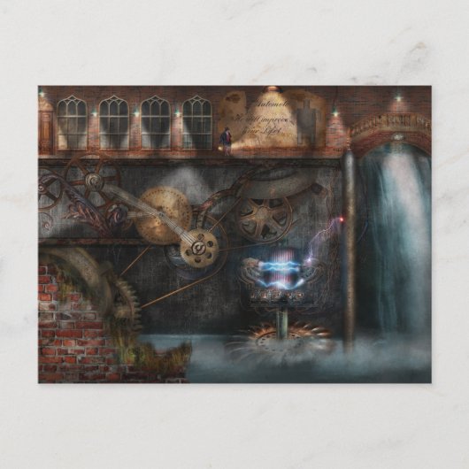 Carte Postale Steampunk - Société industrielle (Devant)