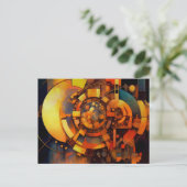 Carte Postale Steampunk Solar Mechanism Abstract (Debout devant)