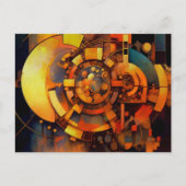Carte Postale Steampunk Solar Mechanism Abstract (Devant)