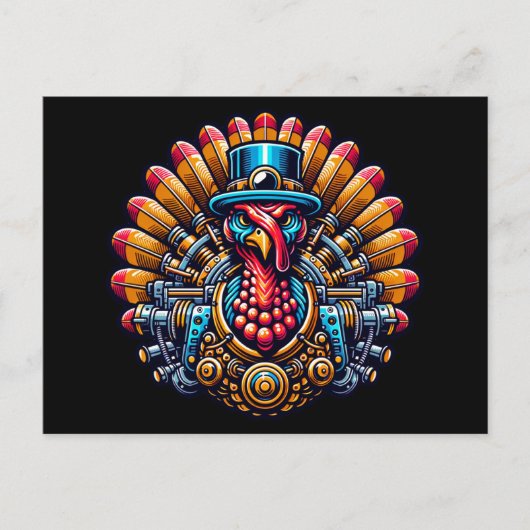 Carte Postale Steampunk Thanksgiving Turquie (Devant)