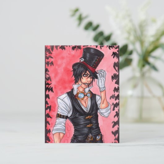 Carte postale Steampunk Vampire (Debout devant)