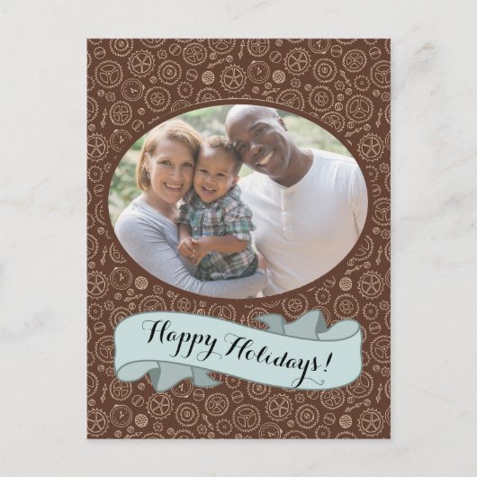 Carte Postale Steampunk victorien Tirage Brown et blanc (Devant)