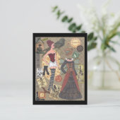 Carte Postale Steampunk Whimsy Paper Doll (Debout devant)