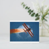 Carte Postale Stearman Biplane (Debout devant)
