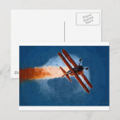 Carte Postale Stearman Biplane (Devant / Derrière)