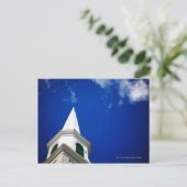 Carte Postale Steeple de l'église de la Nouvelle-Angleterre avec (Debout devant)
