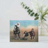 Carte postale "Steer Wrestling" Art Reproduction (Debout devant)