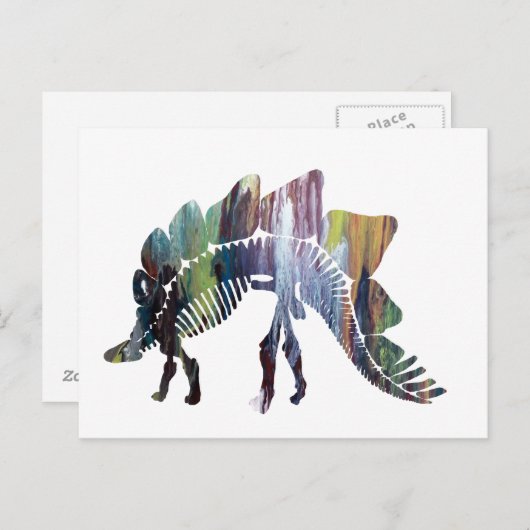 Carte Postale Stegosaurus (Devant / Derrière)