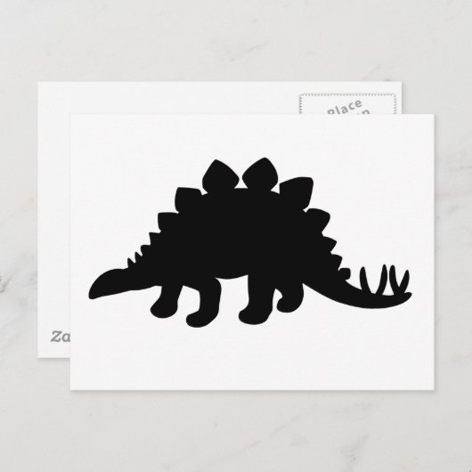 Carte Postale Stegosaurus Dinosaur (Devant / Derrière)